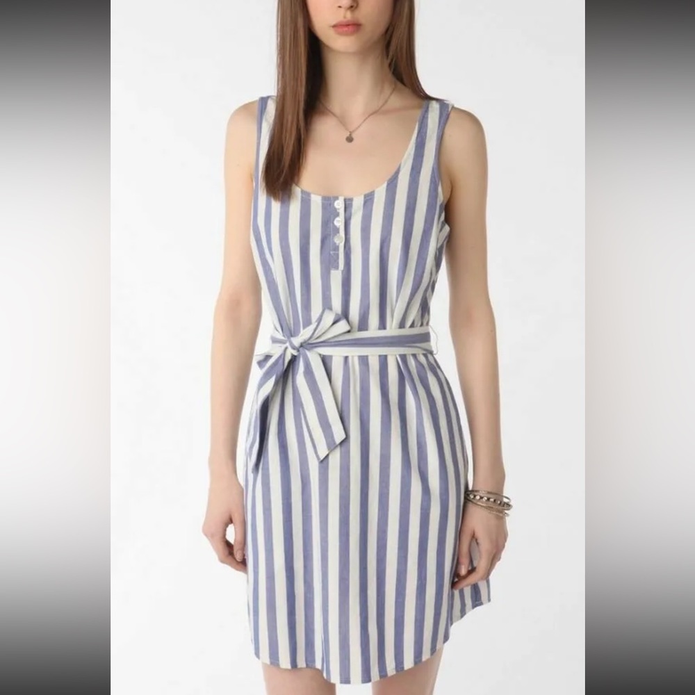 Urban Outfitters Lark & Wolff Striped Blue Dress XS